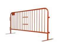 8 ft Metal Barricade | Powder Coated Orange