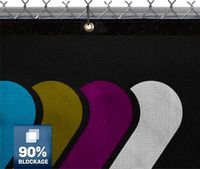 Block 90 Privacy Screen with Logo