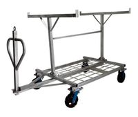 Metal Barricade Cart | Large Wheels