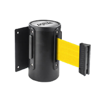 15'L Retractable Belt Barrier | Wall Mounted